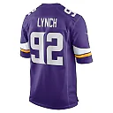 Zennovawear Men's Minnesota Vikings James Lynch Purple Game Player Jersey