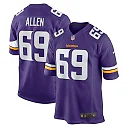 Zennovawear Men's Minnesota Vikings Jared Allen Purple Retired Player Game Jersey