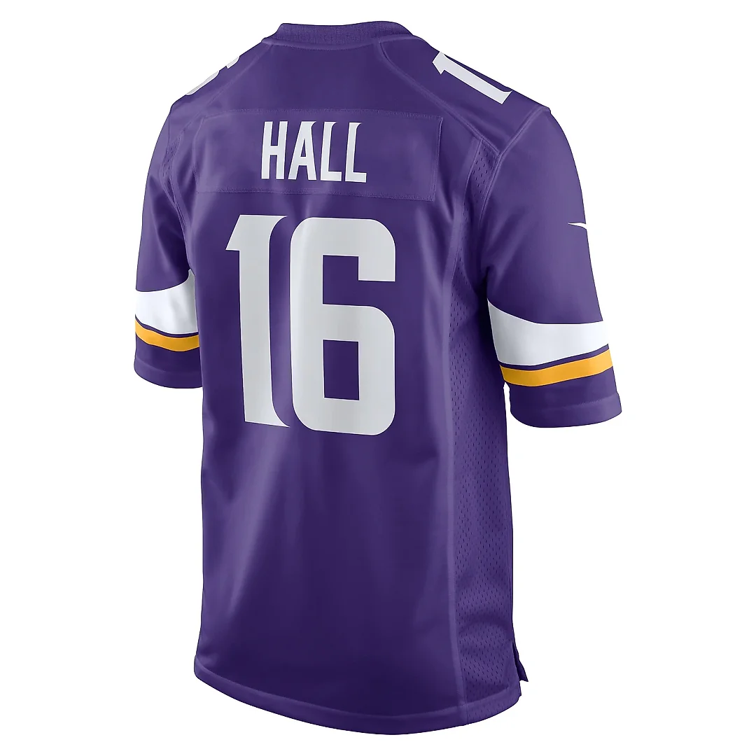 Zennovawear Men's Minnesota Vikings Jaren Hall Purple Game Jersey