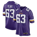 Zennovawear Men's Minnesota Vikings Jeremy Flax Purple Game Jersey