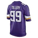 Zennovawear Men's Minnesota Vikings Jerry Tillery Purple Game Jersey