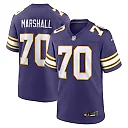 Zennovawear Men's Minnesota Vikings Jim Marshall Purple Classic Retired Player Jersey