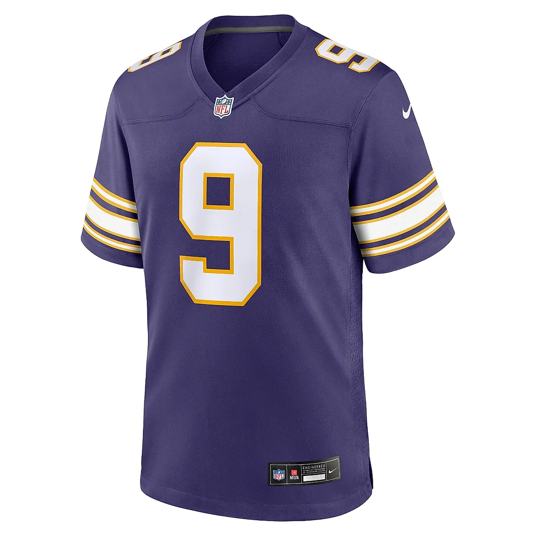 Zennovawear Men's Minnesota Vikings J.J. McCarthy Purple 2nd Alternate Player Game Jersey