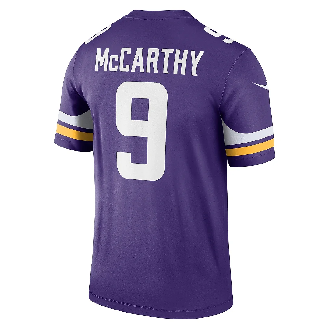 Zennovawear Men's Minnesota Vikings J.J. McCarthy Purple Team Legend Player Performance Jersey