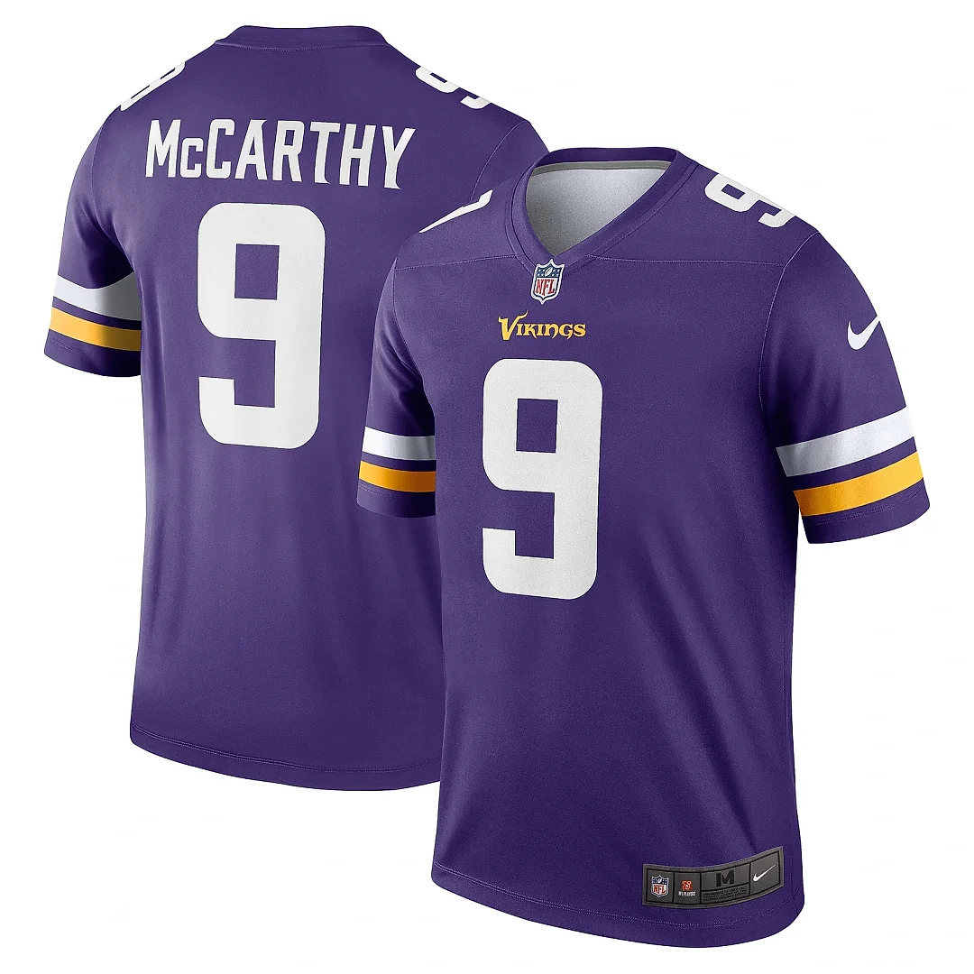 Zennovawear Men's Minnesota Vikings J.J. McCarthy Purple Team Legend Player Performance Jersey