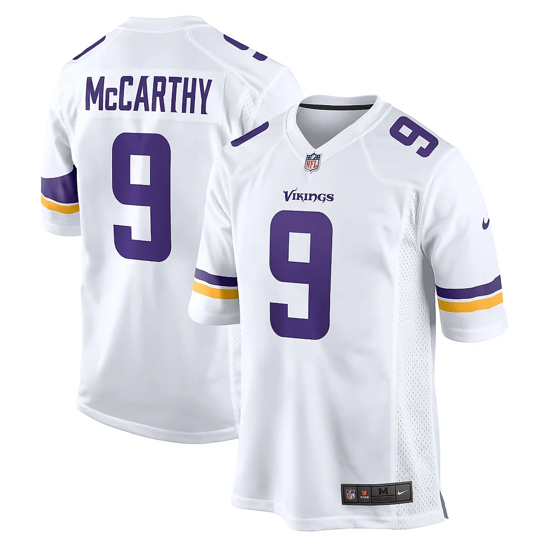 Zennovawear Men's Minnesota Vikings J.J. McCarthy White Game Jersey