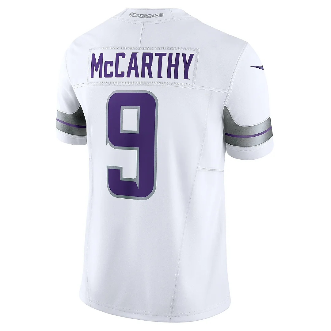 Zennovawear Men's Minnesota Vikings J.J. McCarthy White Vapor F.U.S.E. Limited Jersey