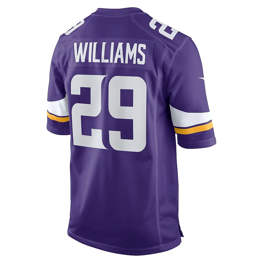 Zennovawear Men's Minnesota Vikings Joejuan Williams Purple Game Jersey