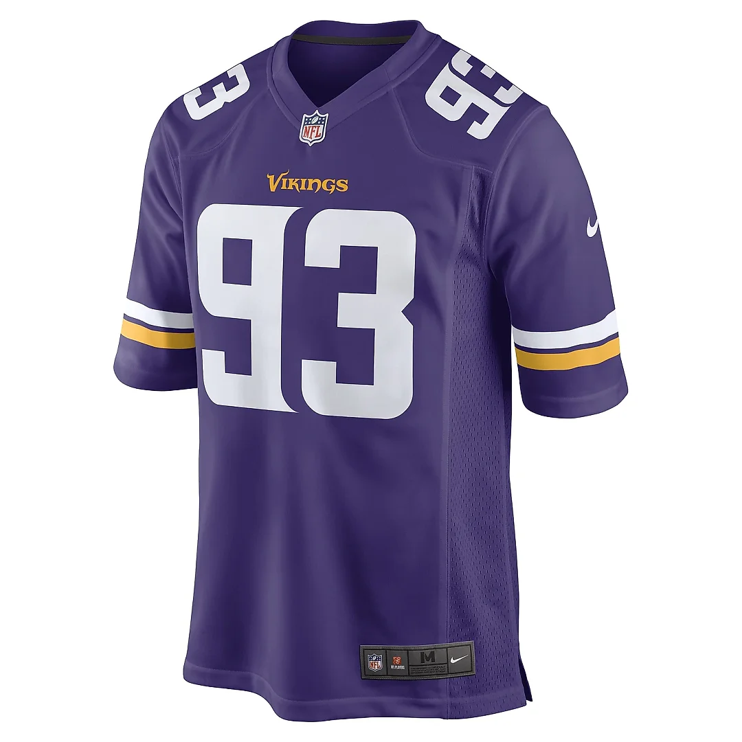 Zennovawear Men's Minnesota Vikings Jonathan Bullard Purple Game Player Jersey