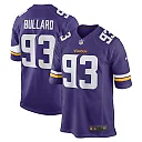 Zennovawear Men's Minnesota Vikings Jonathan Bullard Purple Game Player Jersey