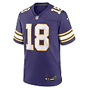 Zennovawear Men's Minnesota Vikings Justin Jefferson Purple Classic Player Game Jersey