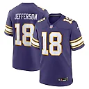 Zennovawear Men's Minnesota Vikings Justin Jefferson Purple Classic Player Game Jersey
