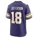 Zennovawear Men's Minnesota Vikings Justin Jefferson Purple Classic Player Game Jersey