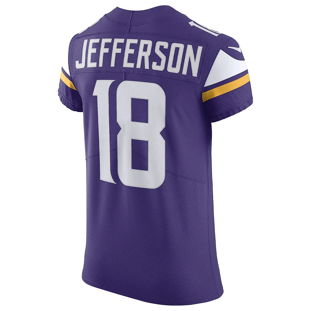 Zennovawear Men's Minnesota Vikings Justin Jefferson Purple Home Vapor Elite Jersey
