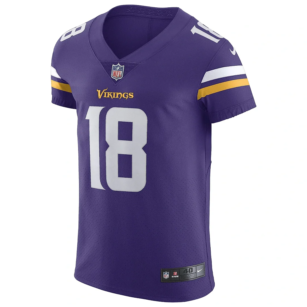 Zennovawear Men's Minnesota Vikings Justin Jefferson Purple Home Vapor Elite Jersey