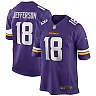 Zennovawear Men's Minnesota Vikings Justin Jefferson Purple Player Game Jersey