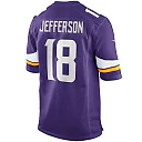 Zennovawear Men's Minnesota Vikings Justin Jefferson Purple Player Game Jersey