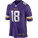 Zennovawear Men's Minnesota Vikings Justin Jefferson Purple Player Game Jersey