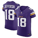 Zennovawear Men's Minnesota Vikings Justin Jefferson Purple Vapor F.U.S.E. Elite Jersey