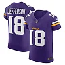 Zennovawear Men's Minnesota Vikings Justin Jefferson Purple Vapor F.U.S.E. Elite Jersey