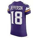 Zennovawear Men's Minnesota Vikings Justin Jefferson Purple Vapor F.U.S.E. Elite Jersey