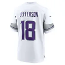 Zennovawear Men's Minnesota Vikings Justin Jefferson White Alternate Game Player Jersey