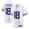 Zennovawear Men's Minnesota Vikings Justin Jefferson White Alternate Game Player Jersey
