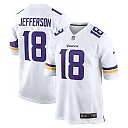 Zennovawear Men's Minnesota Vikings Justin Jefferson White Game Player Jersey