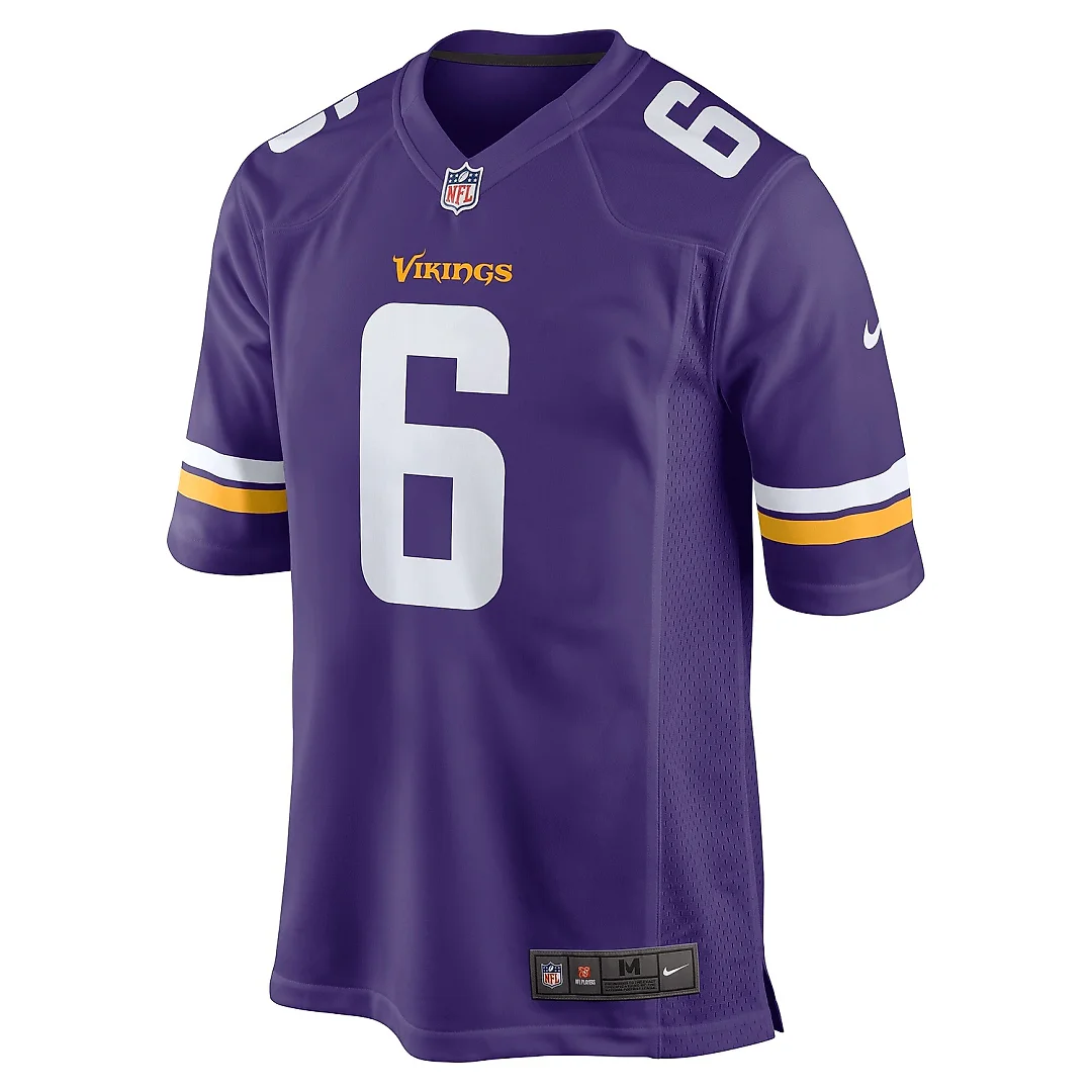 Zennovawear Men's Minnesota Vikings Lewis Cine Purple Game Player Jersey
