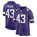 Zennovawear Men's Minnesota Vikings Luiji Vilain Purple Game Player Jersey