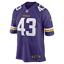 Zennovawear Men's Minnesota Vikings Luiji Vilain Purple Game Player Jersey