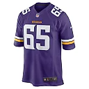 Zennovawear Men's Minnesota Vikings Michael Jurgens Purple Game Jersey