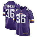 Zennovawear Men's Minnesota Vikings NaJee Thompson Purple Game Jersey