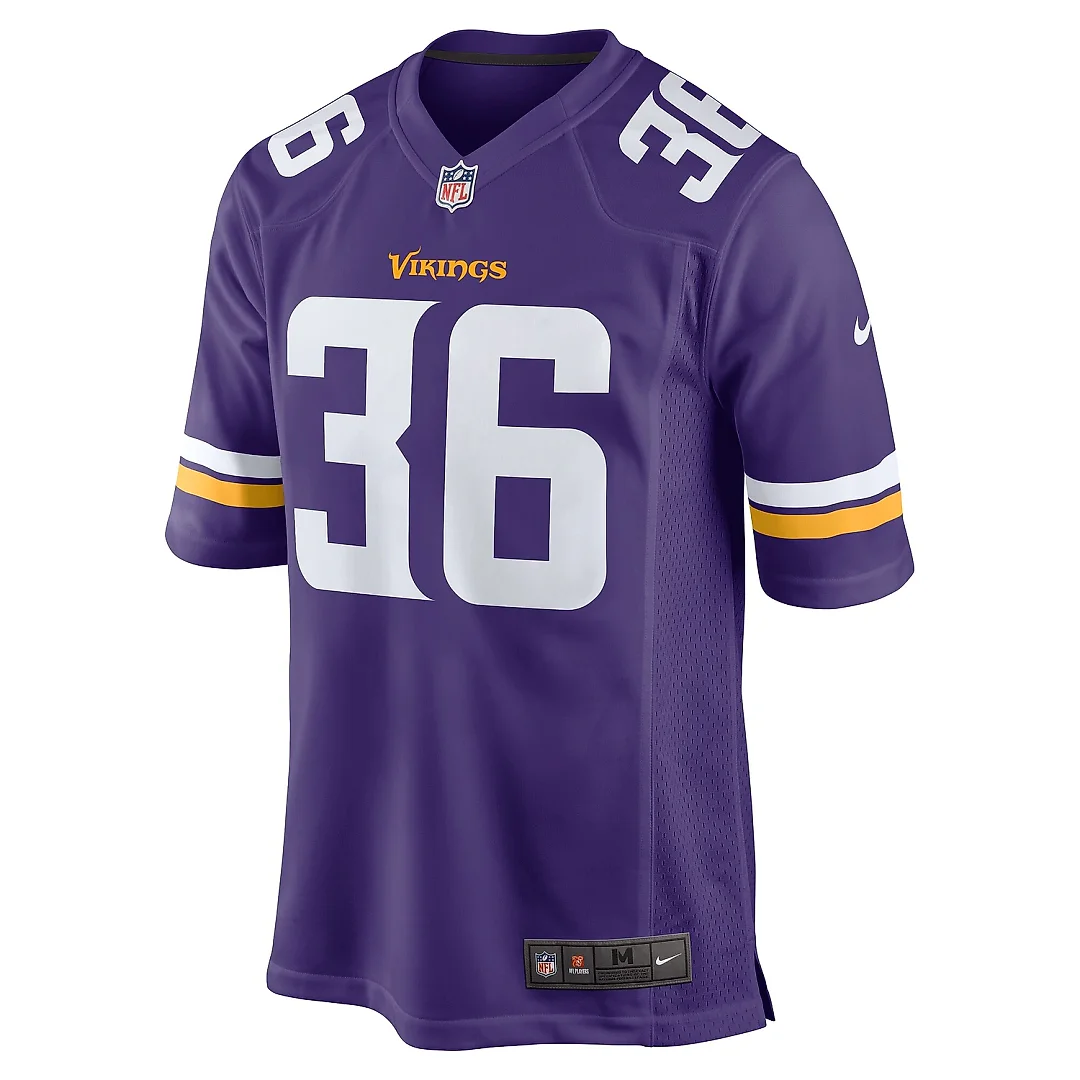 Zennovawear Men's Minnesota Vikings NaJee Thompson Purple Game Jersey