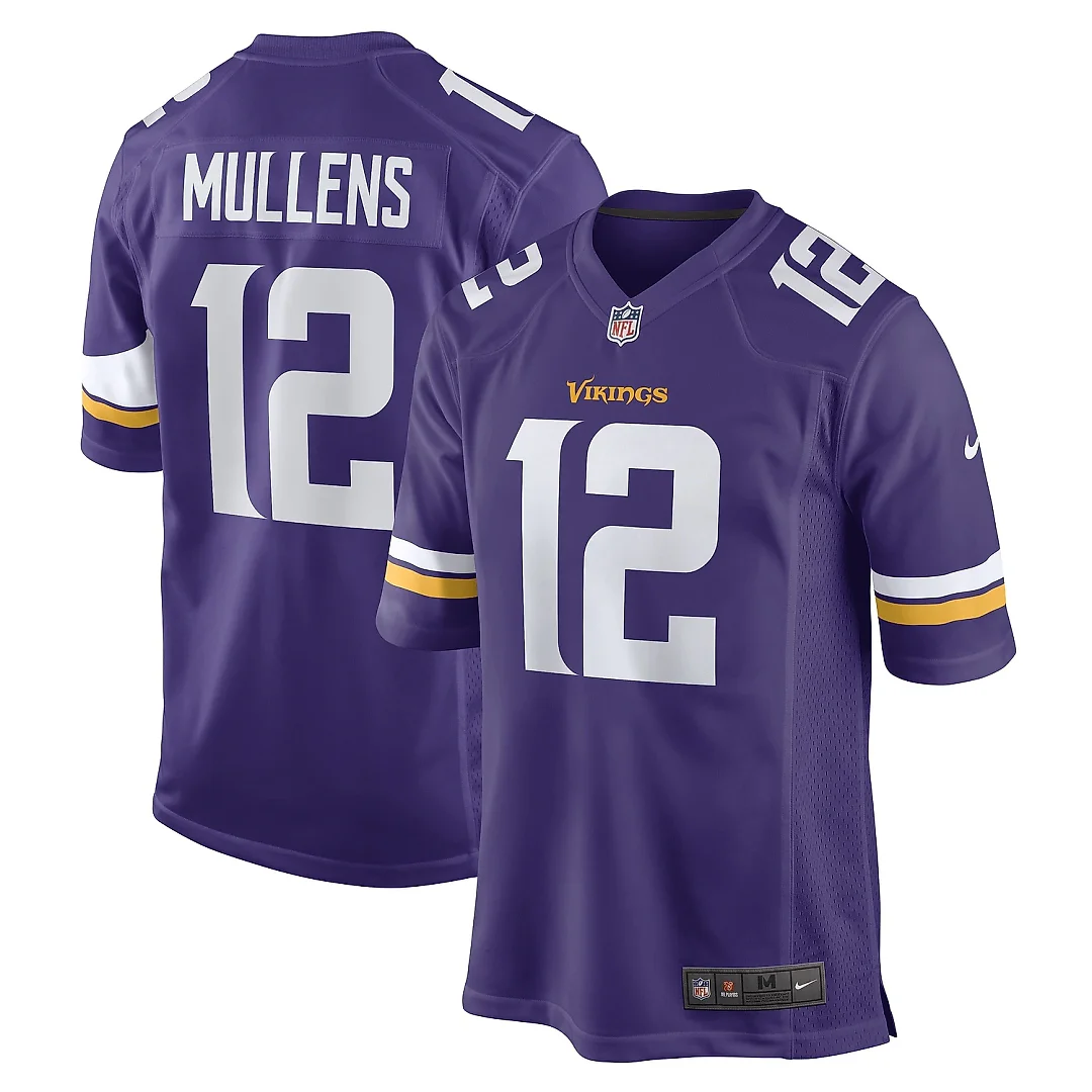Zennovawear Men's Minnesota Vikings Nick Mullens Purple Game Player Jersey