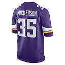 Zennovawear Men's Minnesota Vikings Parry Nickerson Purple Home Game Player Jersey
