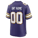 Zennovawear Men's Minnesota Vikings Purple Classic Custom Game Jersey