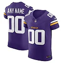Zennovawear Men's Minnesota Vikings Purple Vapor F.U.S.E. Elite Custom Jersey