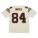 Zennovawear Men's Minnesota Vikings Randy Moss Mitchell & Ness Cream Chainstitch Legacy Jersey