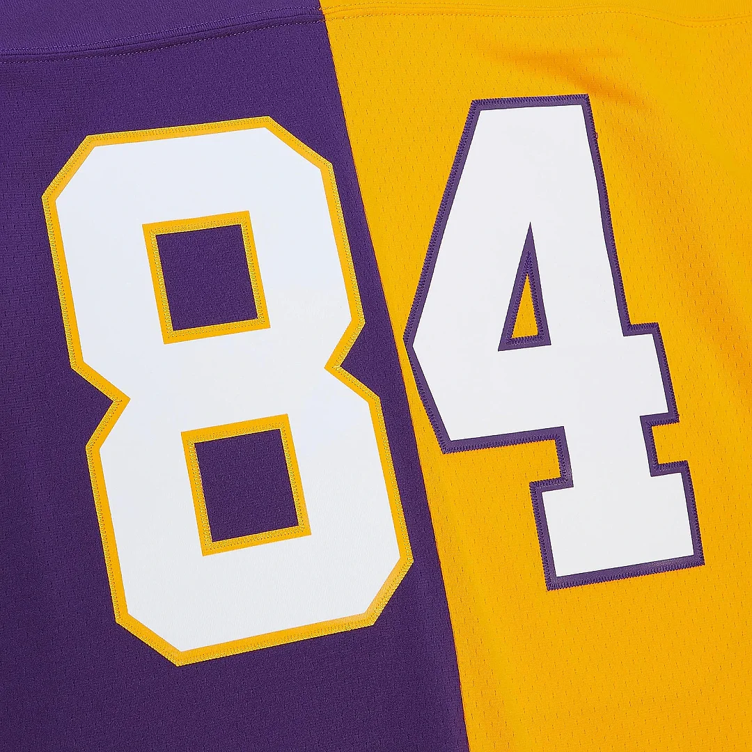 Zennovawear Men's Minnesota Vikings Randy Moss Mitchell & Ness Purple/Gold 1998 Split Legacy Jersey