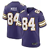 Zennovawear Men's Minnesota Vikings Randy Moss Purple Classic Retired Player Game Jersey