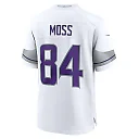 Zennovawear Men's Minnesota Vikings Randy Moss White Alternate Retired Player Game Jersey