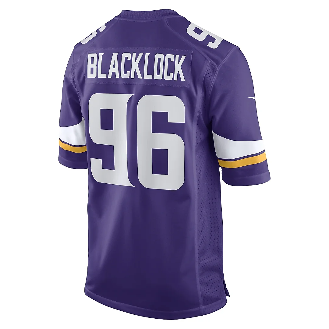 Zennovawear Men's Minnesota Vikings Ross Blacklock Purple Game Player Jersey