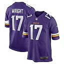 Zennovawear Men's Minnesota Vikings Ryan Wright Purple Game Jersey