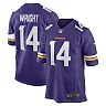 Zennovawear Men's Minnesota Vikings Ryan Wright Purple Game Player Jersey