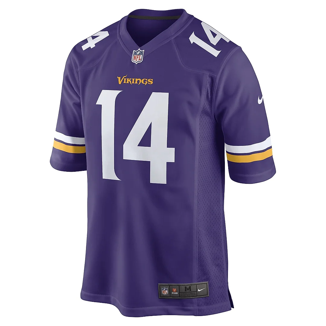 Zennovawear Men's Minnesota Vikings Ryan Wright Purple Game Player Jersey