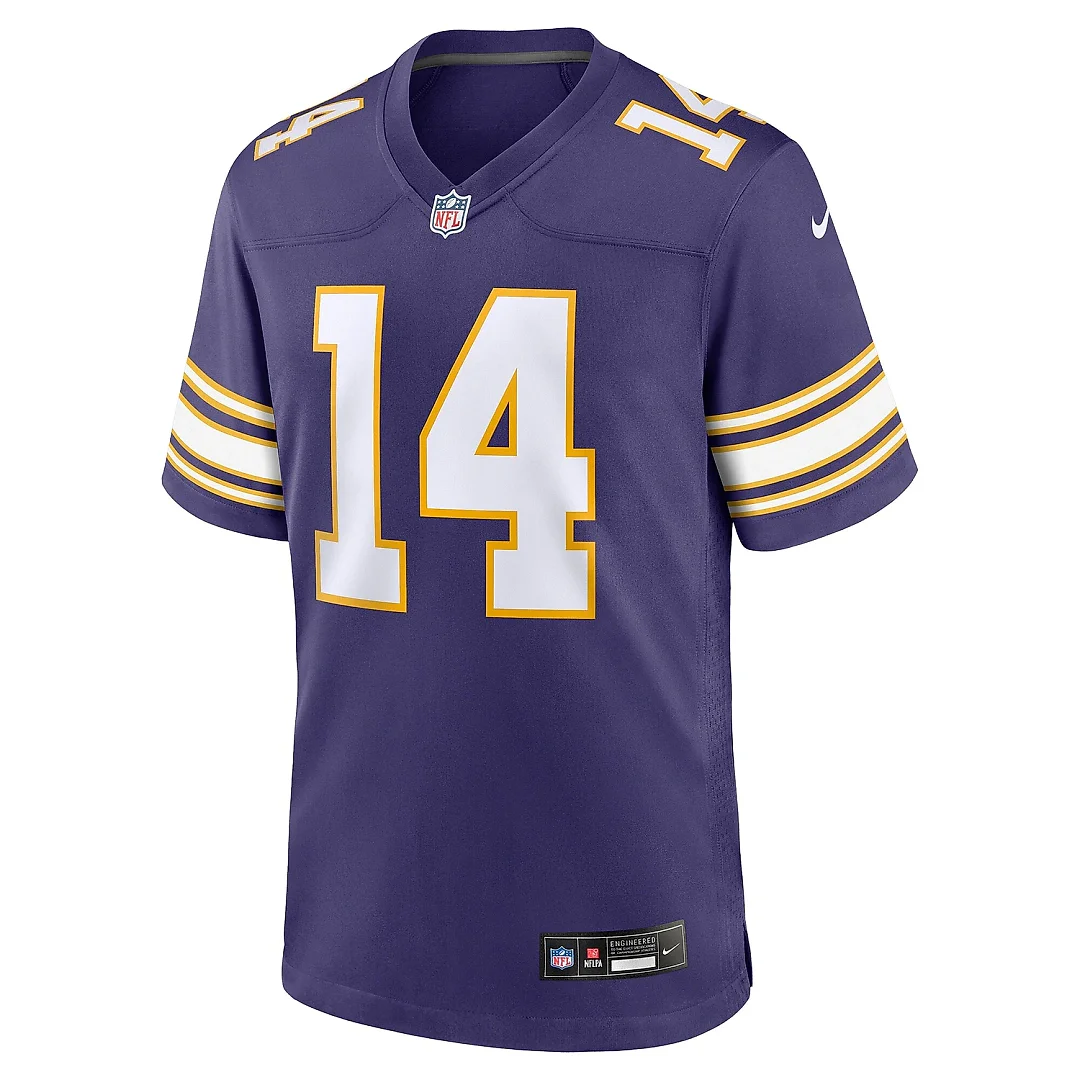 Zennovawear Men's Minnesota Vikings Sam Darnold Purple Alternate Game Jersey