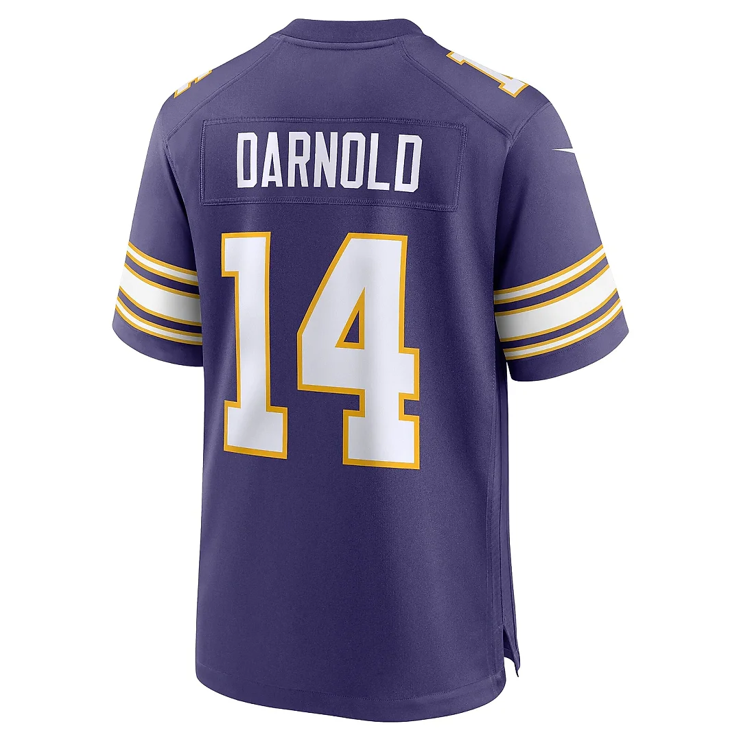 Zennovawear Men's Minnesota Vikings Sam Darnold Purple Alternate Game Jersey