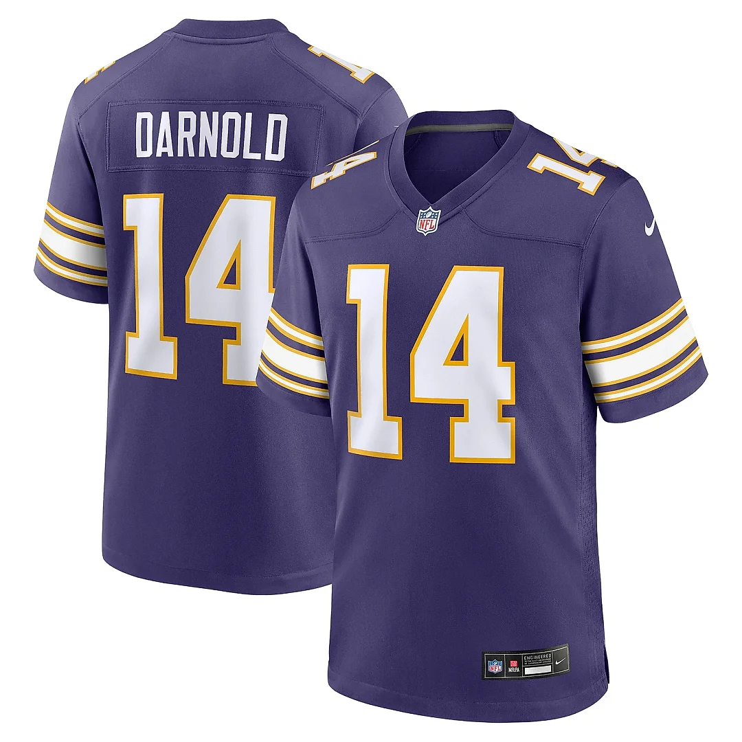 Zennovawear Men's Minnesota Vikings Sam Darnold Purple Alternate Game Jersey