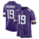 Zennovawear Men's Minnesota Vikings Sean Mannion Purple Game Jersey